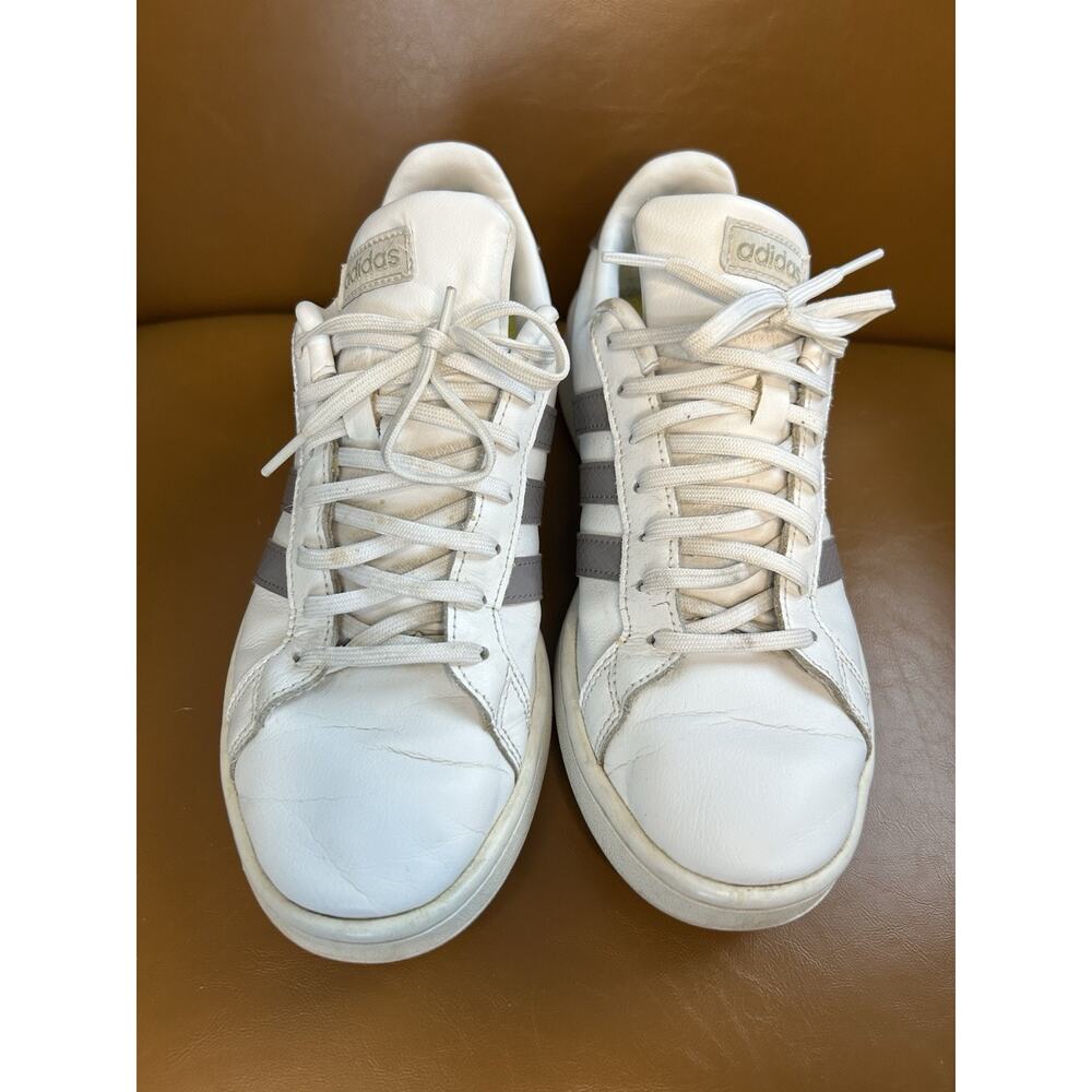 Adidas Grand Court Women’s Athletic Tennis Sneaker Casual Gray White Size 8.5 - Picture 4 of 9